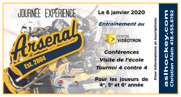 Jeunes hockeyeurs du primaire, venez vivre une journée unique à l’Académie Saint-Louis !