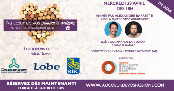 Soirée Au cœur de vos passions de la Fondation IUCPQ