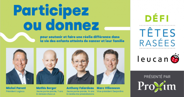 Le Défi têtes rasées Leucan