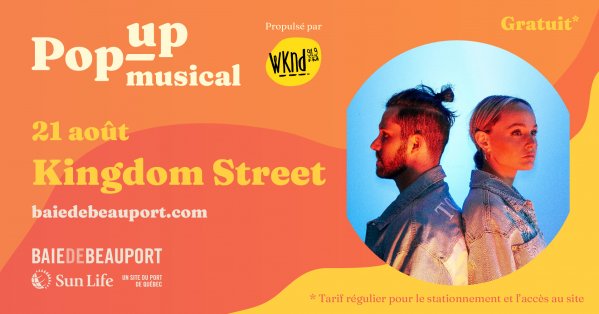 WKND 91,9 présente : Kingdom Street à la Baie de Beauport