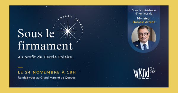 La soirée Sous le firmament au profit du Cercle Polaire