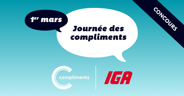 IGA présente la journée des compliments