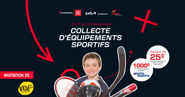 Collecte d'articles sportifs