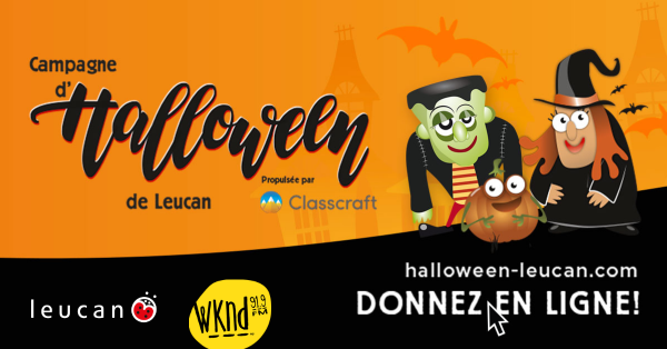 WKND 91,9 et Leucan : unis pour les tirelires d'Halloween