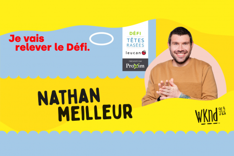 Nathan fera le Défi Têtes Rasées de Leucan