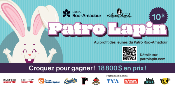 Croquez pour gagner...Le Patro Lapin est de retour!