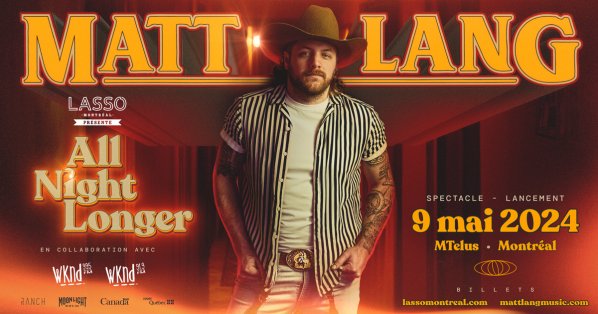 Matt Lang lance All night longer!