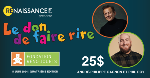 Le don de faire rire de la Fondation Réno-Jouets